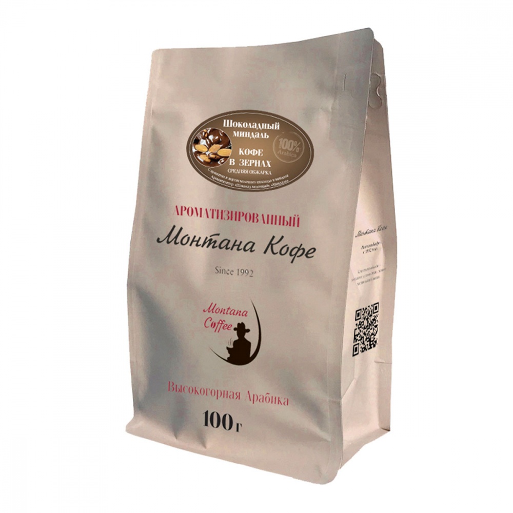 

Кофе Монтана Кофе шоколадный миндаль ароматизированный в зернах 100 г
