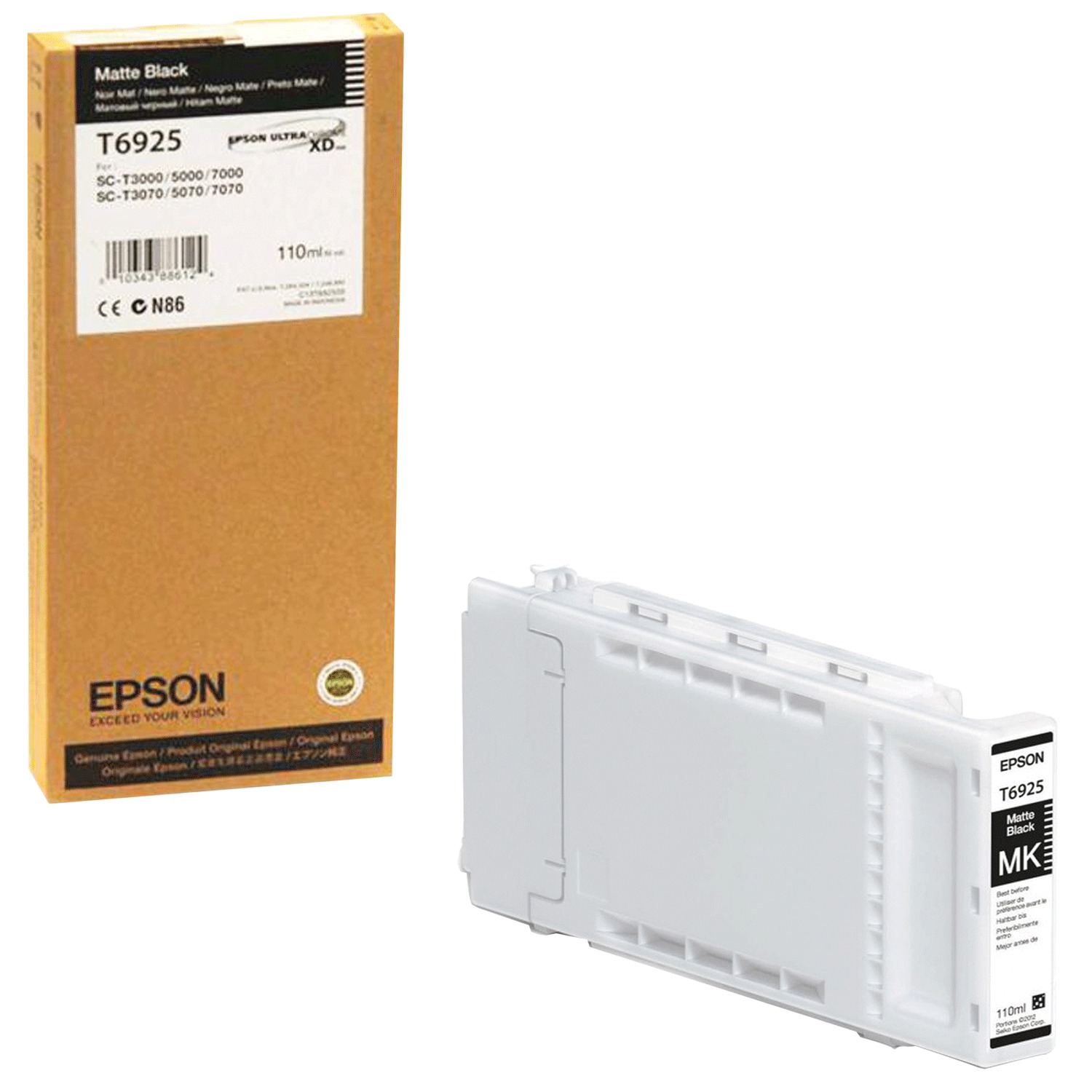 Картридж для струйного принтера Epson T6925 (C13T692500) матовый черный, оригинал