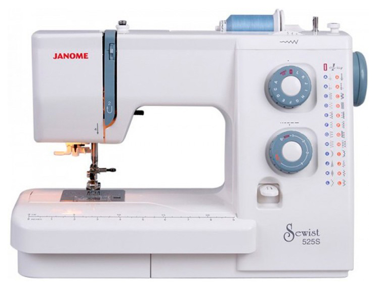 Швейная машина Janome 525S иглы для гобеленовых и трикотажных тканей с ным ушком 22 28 24 шт в уп в розетке