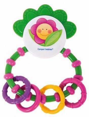 

Прорезыватель-погремушка Canpol Babies Happy garden Зеленый, Happy garden Зеленый