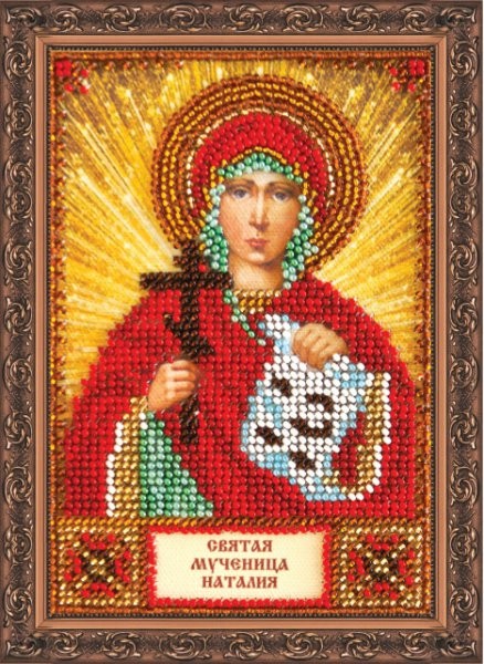 

Вышивка бисером Абрис Арт AАМ-008 Св.Наталья 10х15 см