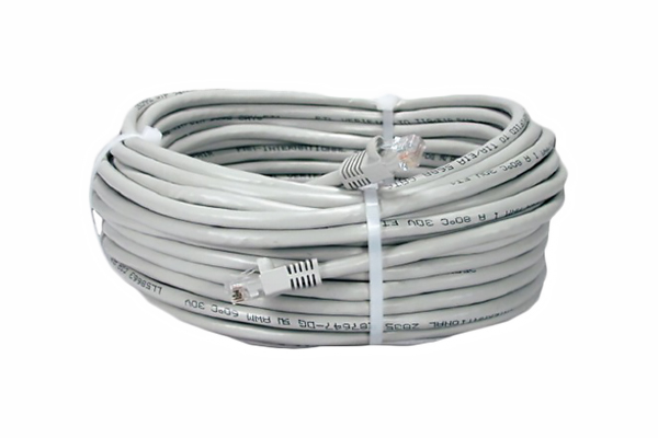 фото Кабель nobrand rj45-rj45, m-m 20м grey