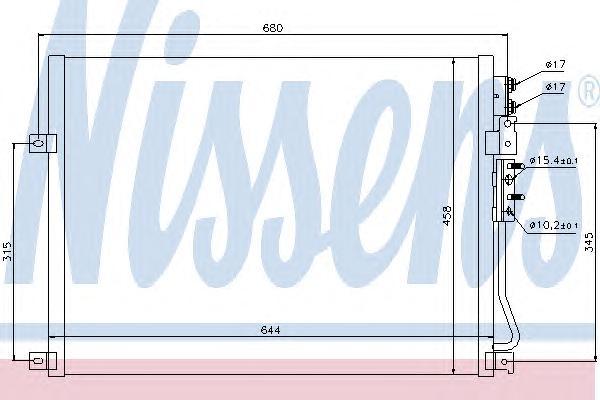 

Радиатор кондиционера Nissens 94931