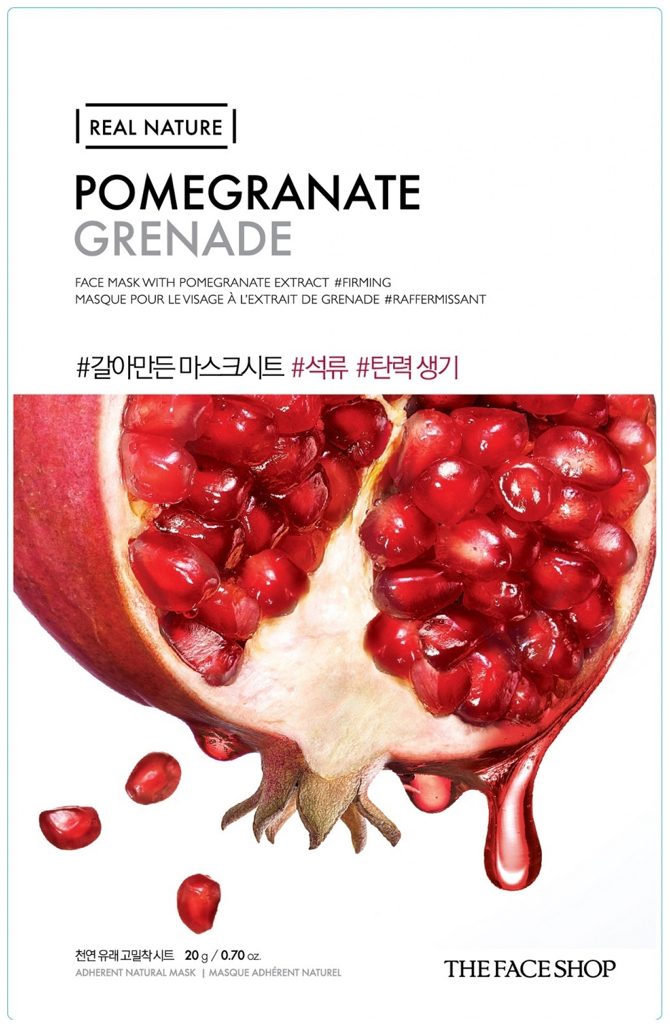 

Маска для лица The Face Shop Real Nature Pomegranate Face Mask 20 г