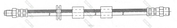 фото Шланг тормозной системы girling 9002101 передний