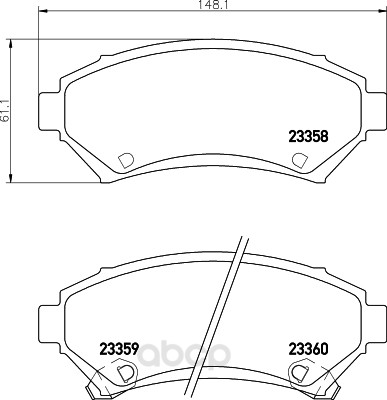 

Комплект тормозных колодок Hella 8DB355016951