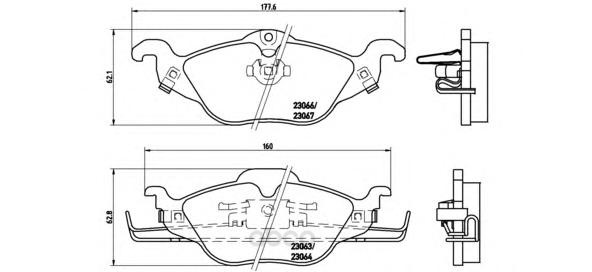 

Тормозные колодки brembo барабанные P59030