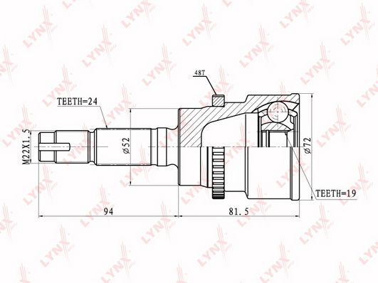 

Шрус LYNXauto CO-7510A