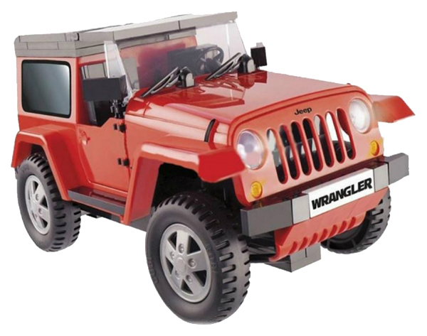 фото Конструктор пластиковый cobi машина jeep wrangler красный