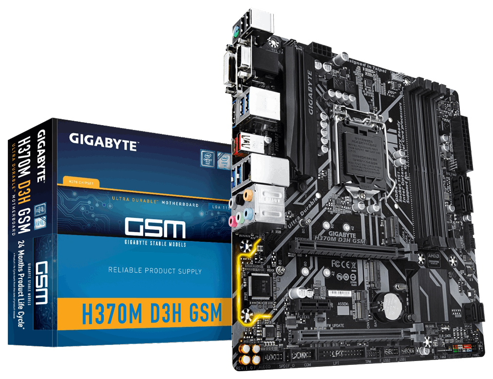 фото Материнская плата gigabyte h370m d3h gsm