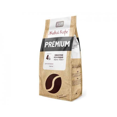 Кофе Живой Кофе espresso premium натуральный жареный в зернах смесь 1 кг
