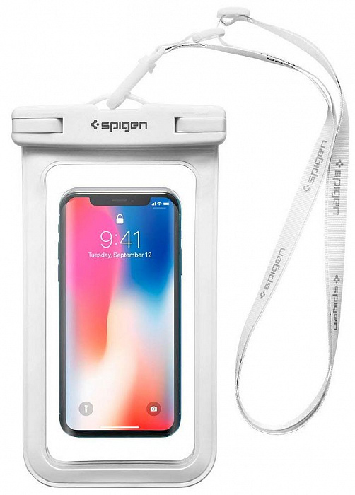 

Водонепроницаемый универсальный чехол Spigen Velo A600 Waterproof 000EM23353 (White), Белый