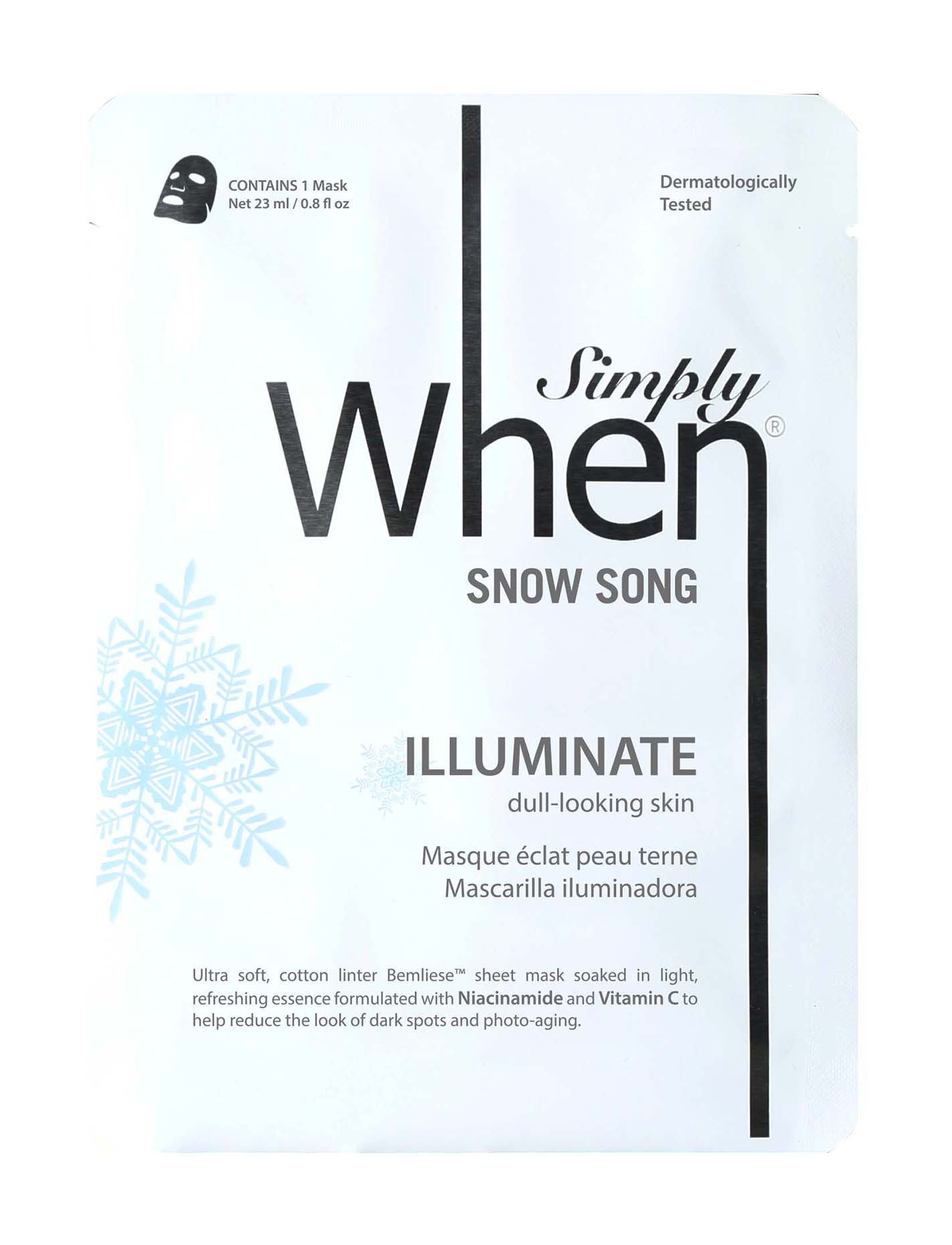 

Маска для лица Simply When Snow Song 23 мл