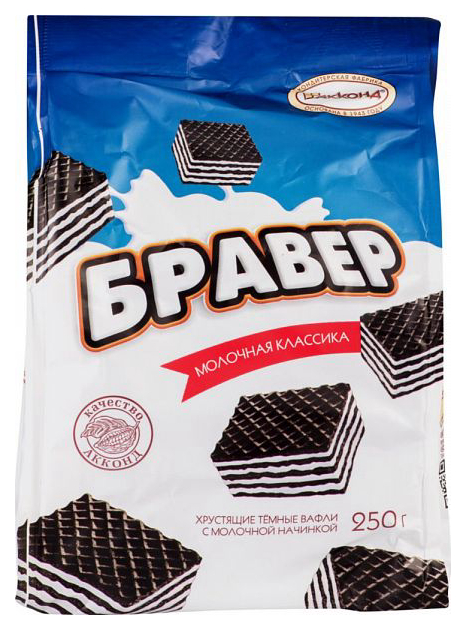 

Вафли бравер Акконд молочная классика 250 г