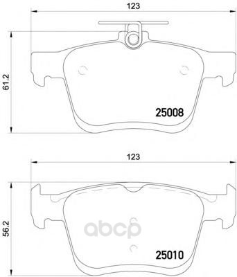 

Колодки тормозные дисковые, комплект Hella 8DB355020-271