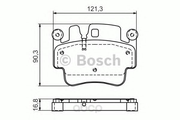 

Тормозные колодки дисковые BOSCH 0986494281