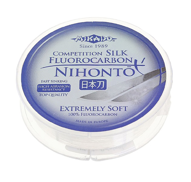 фото Леска монофильная mikado nihonto fluorocarbon silk 0,45 мм, 30 м, 12,1 кг