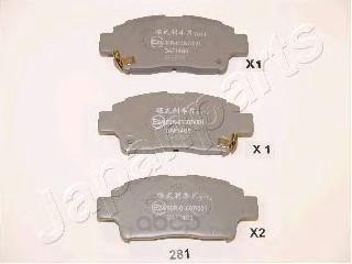 

Тормозные колодки Japanparts передние PA281AF