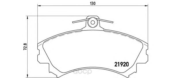 

Тормозные колодки brembo дисковые P54022