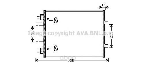 фото Pадиатор кондиционера opel vivaro 06 ava ol5480