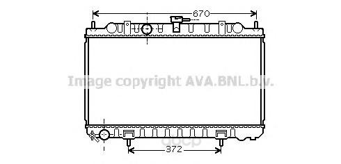 фото Радиатор охлаждения двигателя ava dn2245