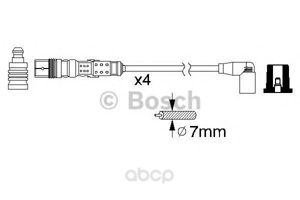 

Провода высоковольтные комплект BOSCH 0986356346