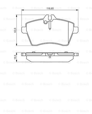 

Тормозные колодки Bosch дисковые 986495273