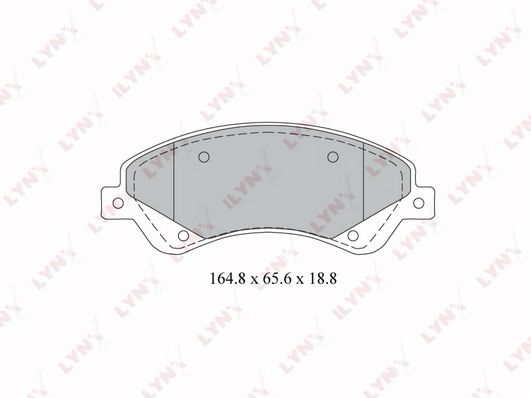 

Тормозные колодки LYNXauto дисковые BD3034