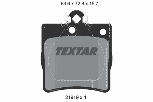 

Комплект тормозных дисковых колодок Textar 2191903