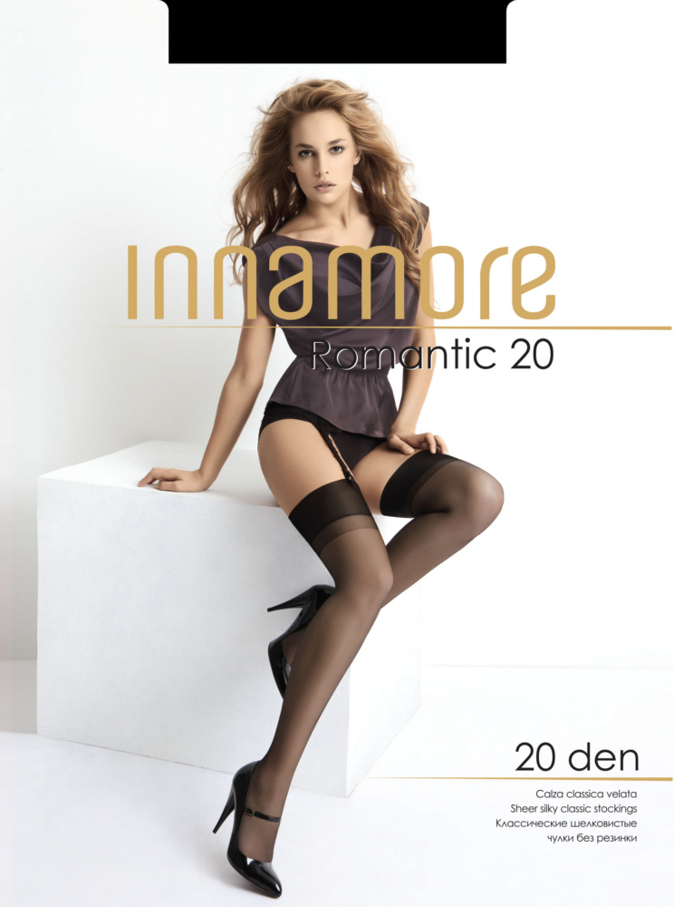 Чулки женские Innamore Romantic 20 черные 2 (S)