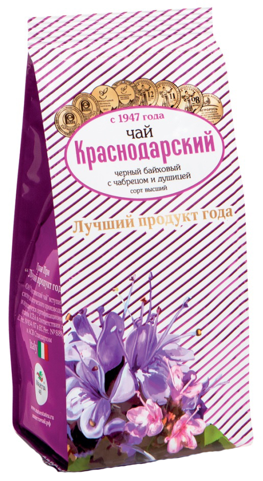 фото Чай краснодарский черный байховый чабрец-душица 100 г