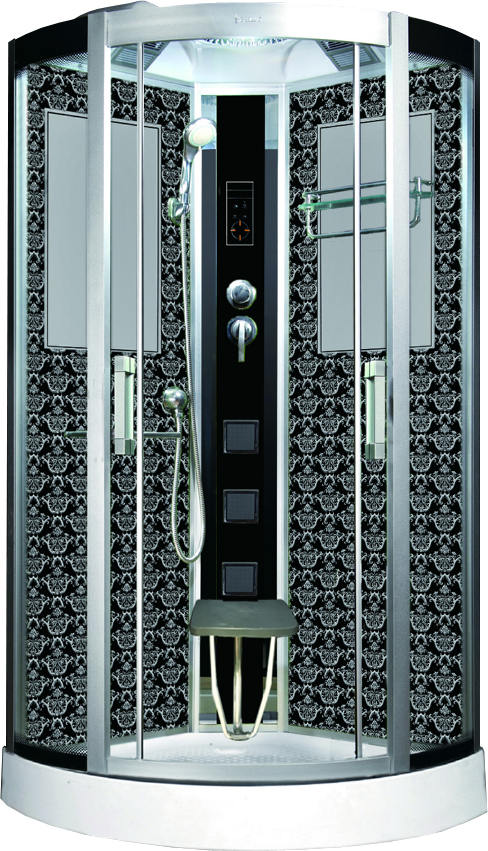 

Душевая кабина Niagara Lux NG-7715B 90x90x215, черный с узором, NG-7715B