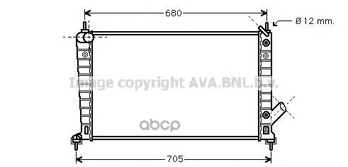 

Радиатор системы охлаждения AVA QUALITY COOLING SB2062