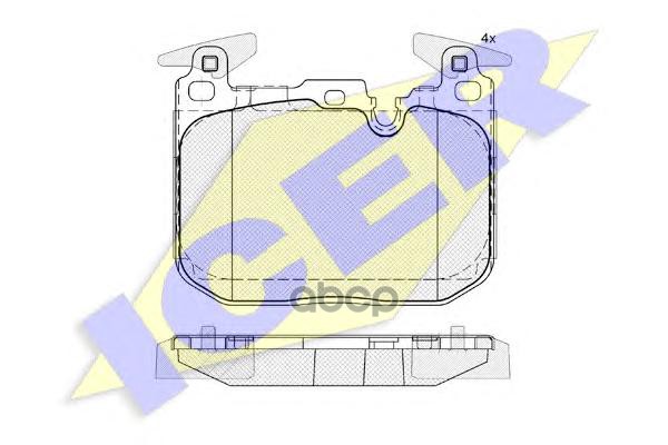

Комплект тормозных колодок ICER 182093203