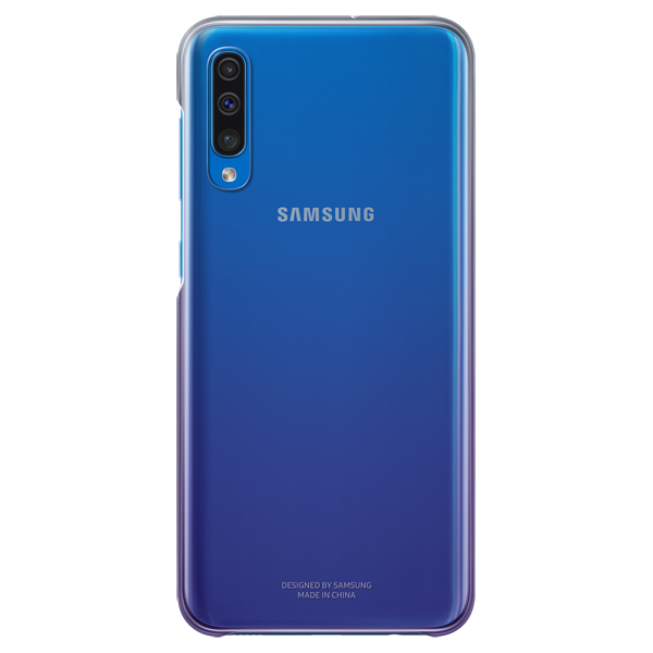 фото Чехол samsung для a50 purple/transparent