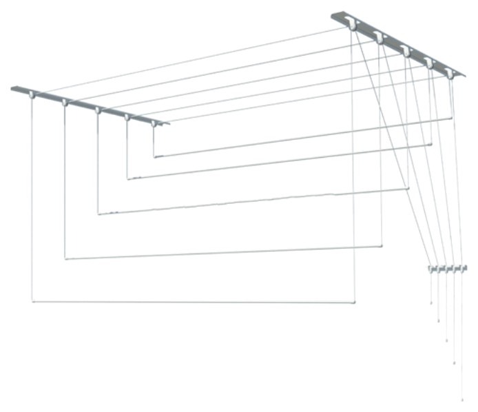 фото Сушилка для белья настенная лиана с-012 1,2 м