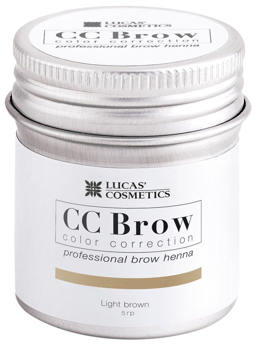 фото Хна для бровей lucas' cosmetics cc brow в баночке light brown 5 г