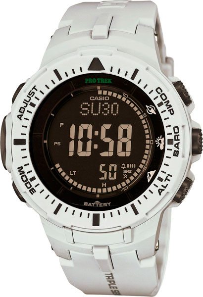 фото Наручные часы электронные мужские casio pro trek prg-300-7e