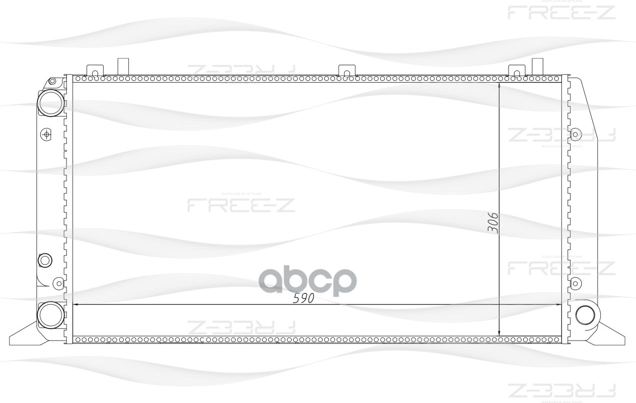 фото Радиатор охлаждения free-z kk0109