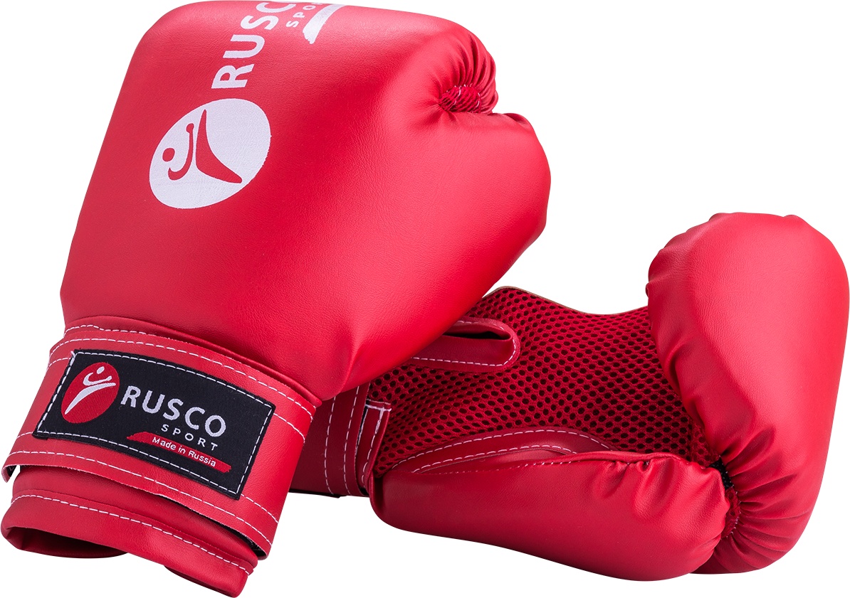 фото Боксерские перчатки детские rusco sport красные 6 унций