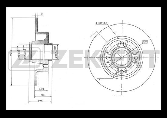 

Тормозной диск ZEKKERT BS-5232