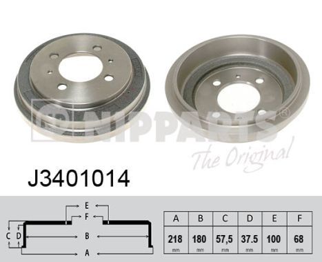 Тормозной барабан NIPPARTS J3401014