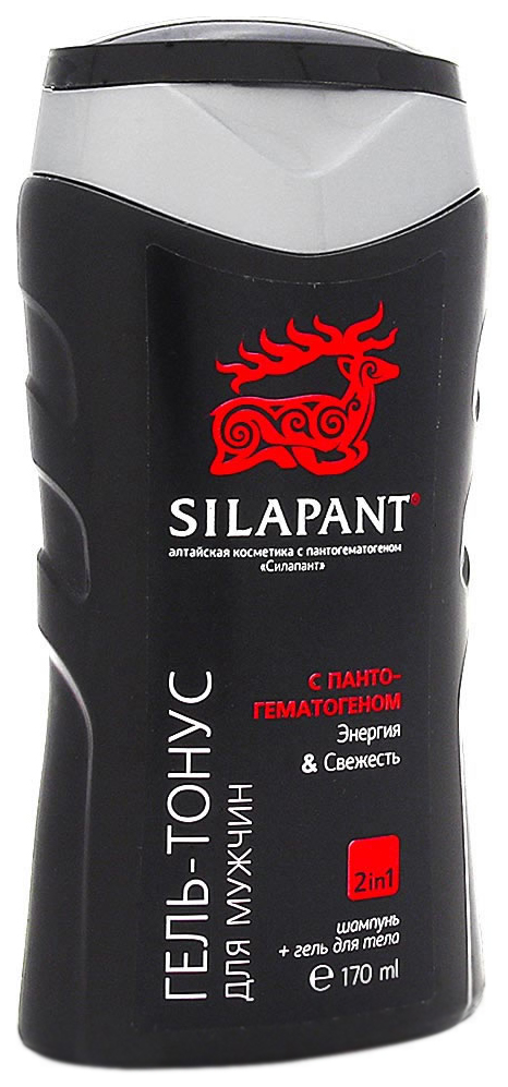 Шампунь Silapant для мужчин С пантогематогеном энергия и свежесть 170 мл