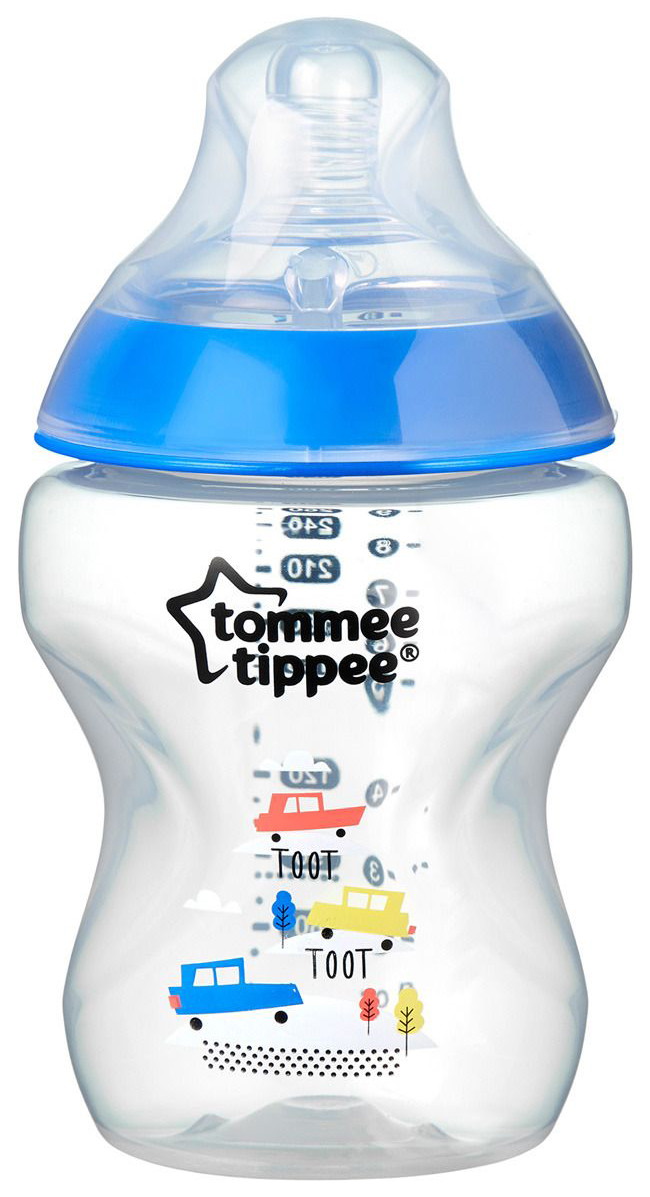 Детская бутылочка Tommee Tippee СLoser To Nature 260 мл Синий ведро 12л без крышки пластиковое пищевое с узором синий мерная шкала лайма