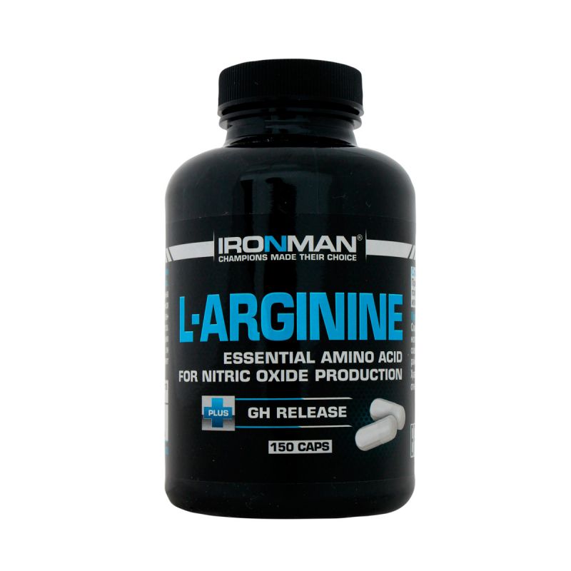 L-Arginine Ironman, 150 капсул