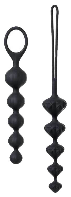 фото Набор из 2 чёрных анальных цепочек satisfyer beads