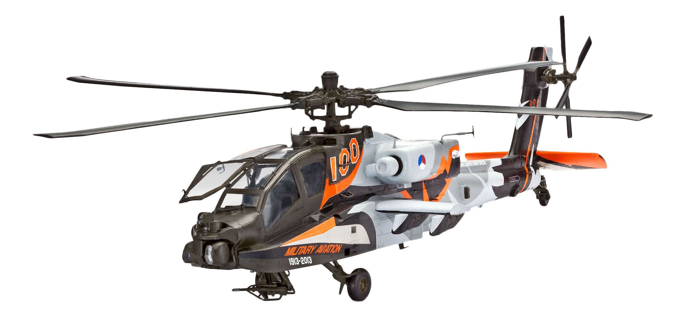 фото Вертолет ah-64d apache «100-military aviation» revell