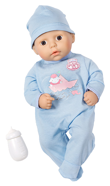 

Кукла-мальчик Zapf Creation My First Baby Annabell с бутылочкой, 36 см, Baby Annabell
