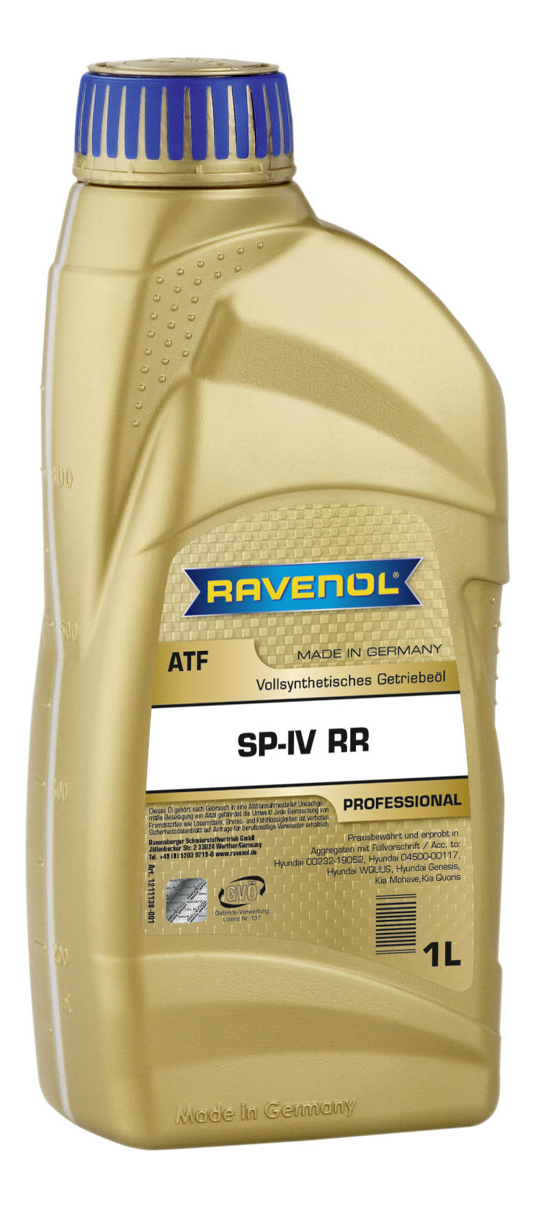 фото Трансмиссионное масло ravenol atf sp-iv fluid rr 1л 1211138-001