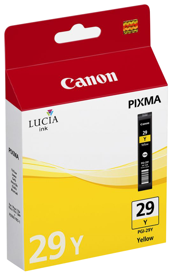 фото Картридж для струйного принтера canon pgi-29y (4875b001) желтый, оригинал